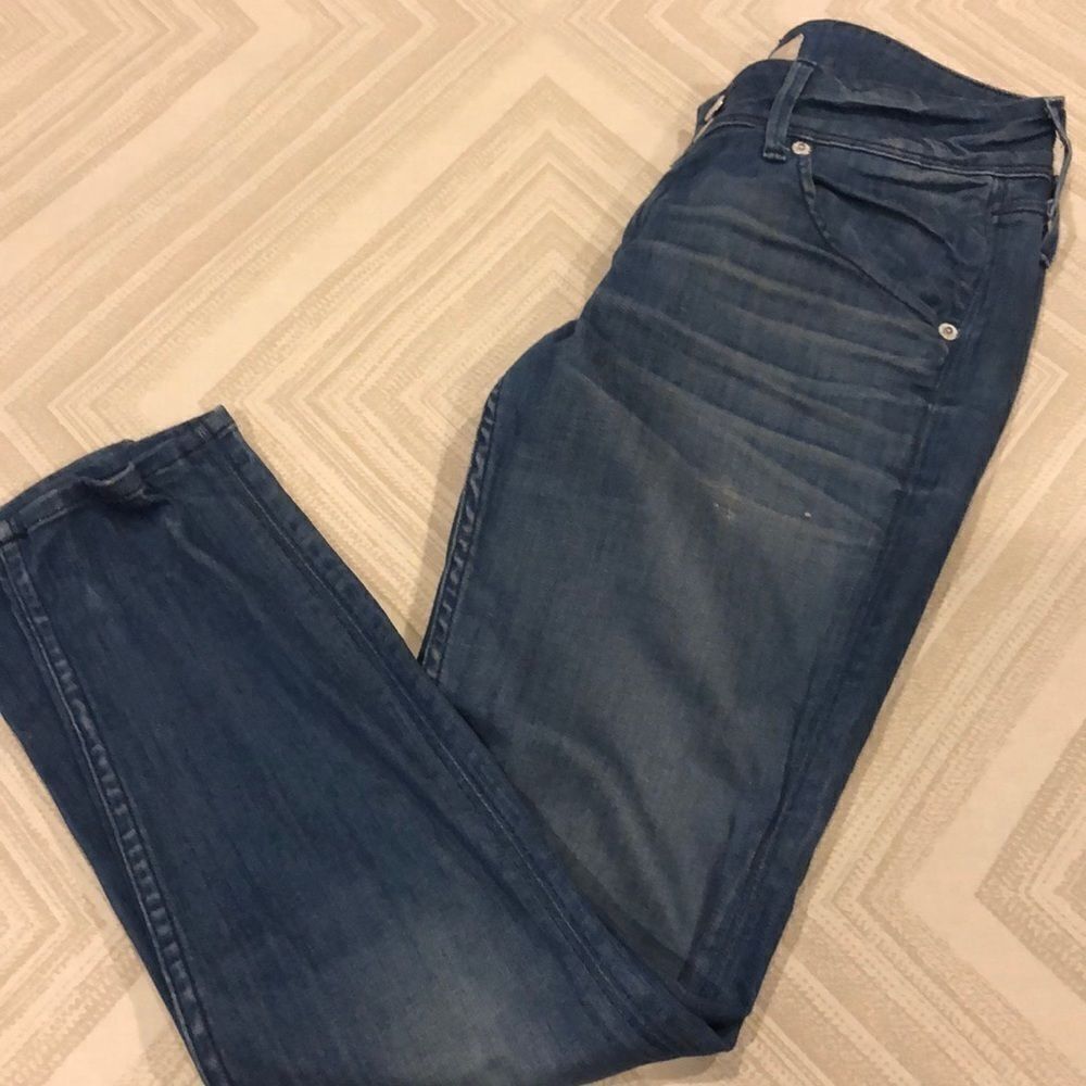 Hudson Double Button Closure Skinny Jeans